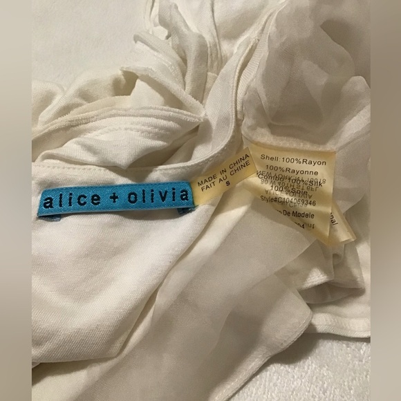 Alice + Olivia White Peplum Top - Picture 3 of 6